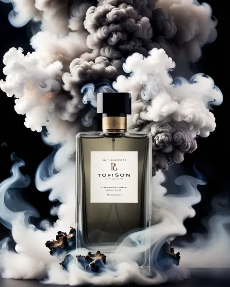 surrounded by smoke, award winning, "The fragrance of possibility, a scent of dreams, urging us to chase the extraordinary and embrace the unknown.", <lora:dvr-smk:1>