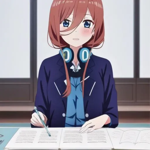 <hypernet:mikunakano-3200-3700:1>, miku nakano, standing,smirk