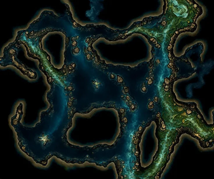 battlemap sea underwater cave