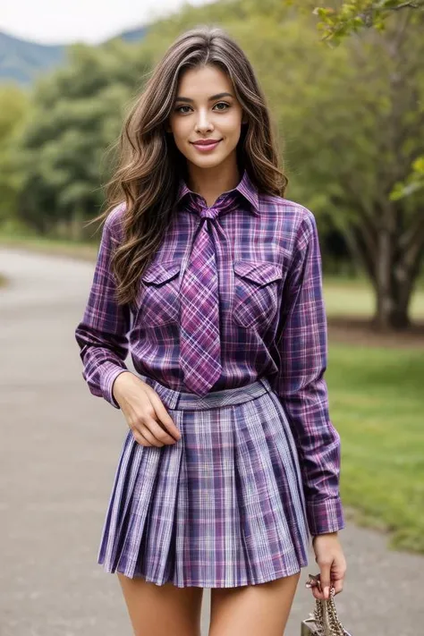 woman, beautiful face, cute, realistic, detailed, scenic view, noon, full body shot
<lora:DETAIL_SLIDER_BY_STABLE_YOGI:1>
<lora:Plaid School Dress By Stable Yogi:1> magenta Plaid shirt, skirt, necktie
