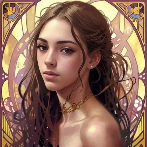 photography of a Enchanting woman looking like Emfeld22, Wistful, intricate, elegant, highly detailed, digital painting, artstation, concept art, smooth, sharp focus, illustration, art by artgerm and greg rutkowski and alphonse mucha