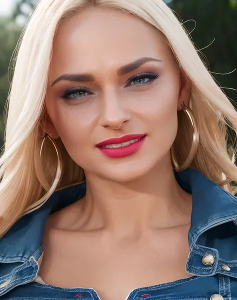 hyperrealistic beautiful busty 19-year-old woman with long legs wearing female superhero cosplay outfit, model shooting full body photography, bleached blonde very long straight hair, soaky wet skin, dark eye makeup with eyeliner, seductive smile, red lips, 8K, Best quality, Meisterwerk, ultra high resolution, (Realismus: 1.4), Originalfoto, (realistische Hautstruktur: 1.3), (Filmkorn: 1.3), (Selfie-Winkel), 1 girl, Beautiful round hazel eyes and facial details, Meisterwerk, Best quality, outdoor photography, nsfw
