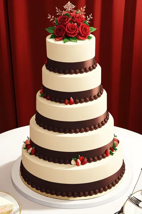 4k, extraordinary multi-layered cake, elegant intricate decoration details