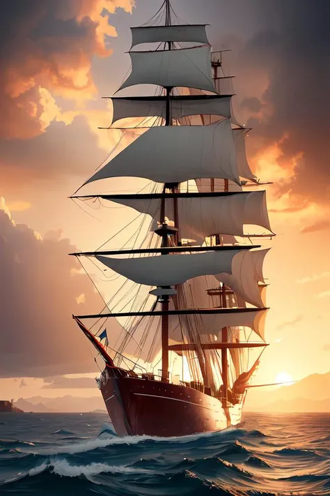 a hyperrealist photography of a giant kraken squid with tentacles pulling down an ancient wooden schooner sea vessel with big sails, dramatic lighting, sun through clouds, cinematic, highly detailed, sharp focus, intricate concept art, digital painting, ambient lighting, 4 k, artstation
