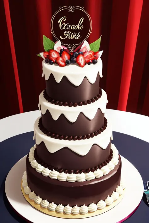 4k, extraordinary multi-layered cake, elegant intricate decoration details