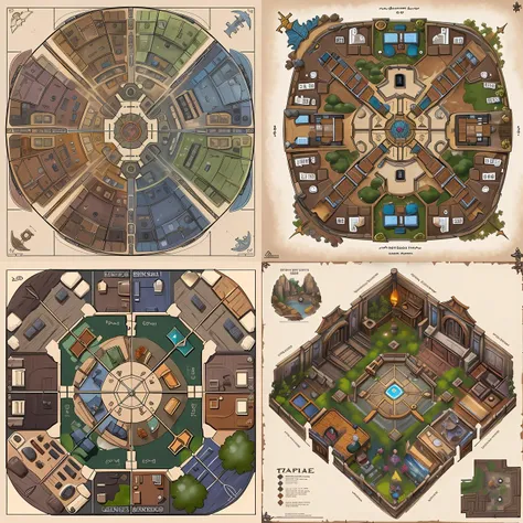 full - color fantasy floor plan battle map of a cave, d & d, pathfinder, by jeff todd and greg rutkowski, trending on artstation, pinterest