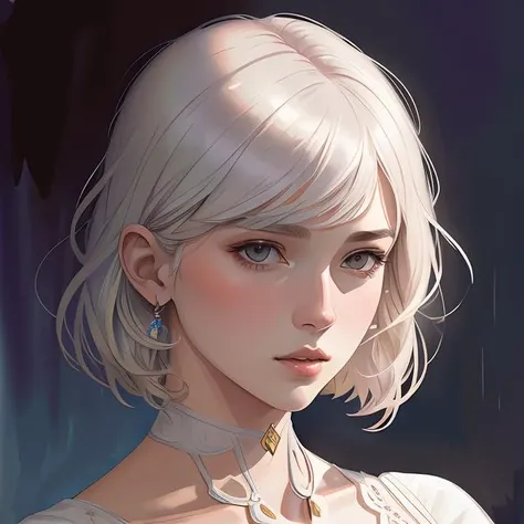 young boy, white hair, gorgeous, amazing, delicate, elegant, intricate, highly detailed, watercolor, portrait, artstation, concept art, sharp focus, illustration, art by artgerm and greg rutkowski and alphonse mucha