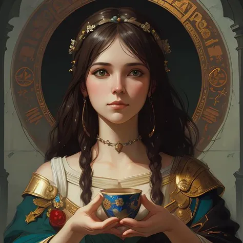 as a goddess of love and peace, only two hands, highly detailed, digital painting, artstation, concept art, smooth, sharp focus, illustration, Unreal Engine 5, 8K, art by artgerm and greg rutkowski and edgar maxence
