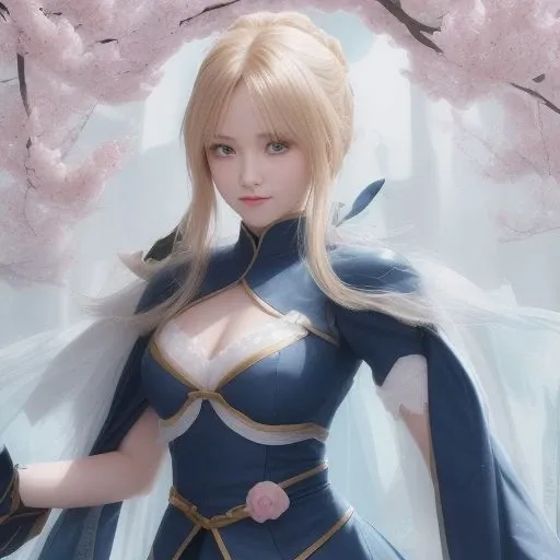 you are the qwen of flowers,and you are the best of artoria pendragon \(fate\)beauty.,<lora:qinguoqincheng:1>,
