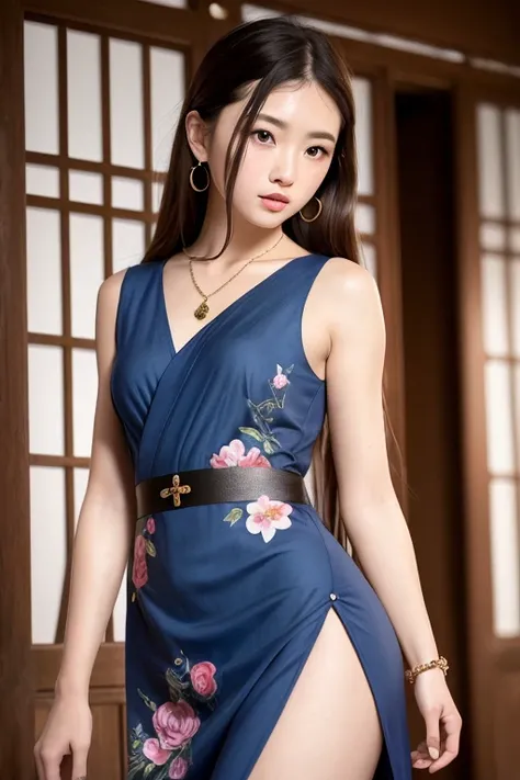 1girl,best quality, masterpiece,Japanese clothes, (photorealistic:1),ultra high res, best quality,Flower Sea,, best quality, masterpiece, highres, 1girl,china dress,Beautiful face,hair ornament, solo,looking at viewer,lips, dress,hair ornament, necklace, jewelry, long hair, earrings, chinese clothes, architecture,east asian architecture,small breasts, <lora:chilloutmixmm_v10:1>, <lora:iu_v25:1>