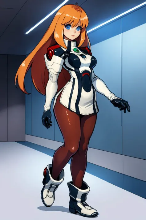 (masterpiece, best quality:1.3), interior of a sci-fi space station, 1girl, solo, elhaym van houten, uniform, contrapposto, gloves, (full body:1.4), (pantyhose:1.2)<lora:elhaymVanHouten_v10:1><lora:cutemix3:1.2><lora:EnvyCuteMix01:0.5><lora:cutemix2:0.5><lora:GoodHands-alpha3:1>