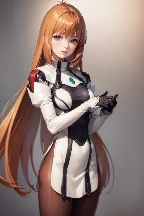 (masterpiece, best quality:1.2), <lora:xenogears_houten-10:1>, cowboy shot, solo, 1girl, elhaym von houten, parted lips, looking at viewer, uniform, pantyhose, gloves