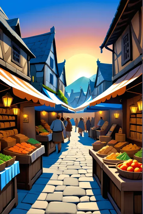 A bustling ancient Celtic market under the high noon sun, with flags bearing Celtic knots fluttering and stalls selling traditional crafts., illustration, 3d, cartoon,
high resolution, high quality, detailed, masterpiece, hdr, sharp,
[Cubism style],[ midjourney style], 
BREAK
score_9, score_8_up, score_7_up, score_6_up , amazing, beautiful, breathtaking, astonishing, brilliant, incredible,