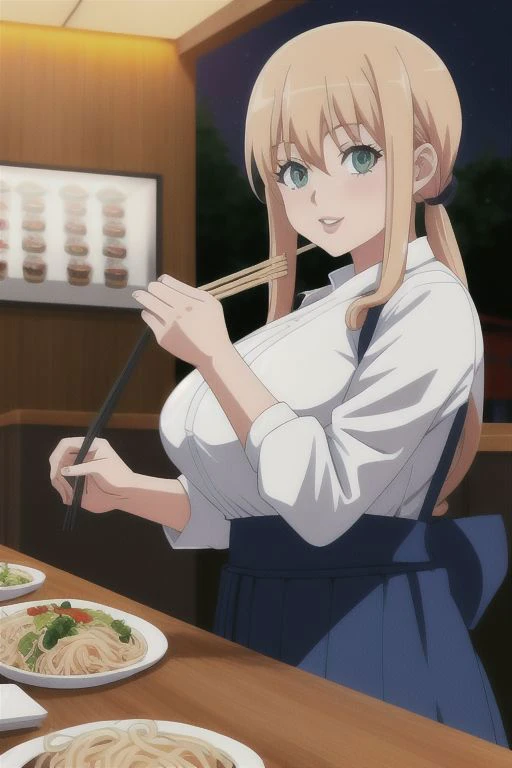 ABB_AnimeBiggerBabes_v2.0
4K, 8K Makima chainsaw man makes some tasty noodles in her japanese restaurant on night. (Professional absurd illustration)