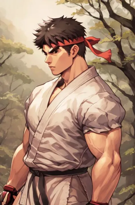 <lora:sfr1v-000002:1>sfr1v, forest, side portrait, standing