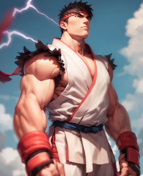 <lora:sfr1v:1>sfr1v, serious, flowing blue energy in his eye