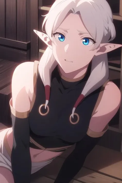 fymryn, <lora:fymryn-lora-nochekaiser:1>,
fymryn, pointy ears, elf, white hair, twintails, low twintails, medium hair, 
BREAK sleeveless, bare shoulders, hood, rings,,
BREAK looking at viewer,
BREAK outdoors,
BREAK <lora:GoodHands-vanilla:1>, (masterpiece:1.2), best quality, high resolution, unity 8k wallpaper, (illustration:0.8), (beautiful detailed eyes:1.6), extremely detailed face, perfect lighting, extremely detailed CG, (perfect hands, perfect anatomy),