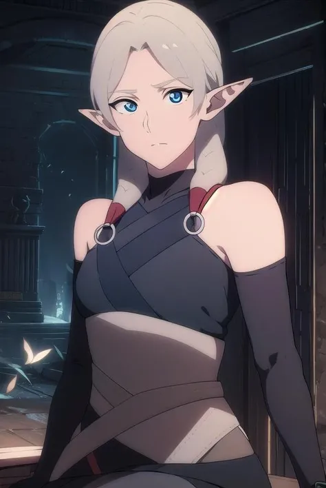 fymryn, <lora:fymrynv2-lora-nochekaiser:1>,
fymryn, blue eyes, grey hair, pointy ears, braid, hair braid, elf,
BREAK bare shoulders, boots, detached sleeves,
BREAK looking at viewer,
BREAK outdoors,
BREAK <lyco:GoodHands-beta2:1>, (masterpiece:1.2), best quality, high resolution, unity 8k wallpaper, (illustration:0.8), (beautiful detailed eyes:1.6), extremely detailed face, perfect lighting, extremely detailed CG, (perfect hands, perfect anatomy),