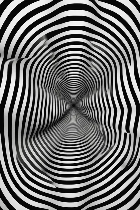 <lora:Op Art:1>Op Art - optical illusion, modern, dreamlike, floating shape with blurred edges