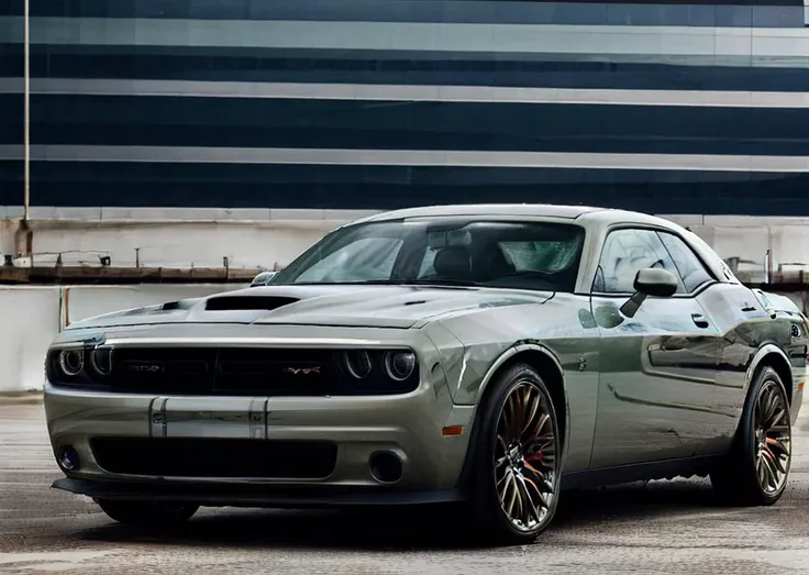 kcar66t,dodge challenger, <lora:DODGECHALLENGER:0.5>, <lora:cargirlv1:1>,1girl,girl standing