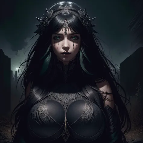 (girl:1.2) is being followed by (gigantic monster creature:1.3), ((horror art, dread, running, scared, tears)), long hair, dark green hair, green eyes, night, (horror \theme\), graveyard, outdoors, (long black sharp nails), night, (zentangle, mandala, tangle, entangle:0.5, eyes everywhere)
intricate detail, sophisticated detail, depth of field, extremely detailed CG unity 8k wallpaper, [Nanami Hachiro] as beautiful supermodel, detailed skin, red eyes, detailed skin texture, (masterpiece, top quality, best quality, official art, beautiful and aesthetic:1.2), extreme detailed, colorful, highest detailed, cgsociety, cinematic, high details, wide angle shot,
<lora:epi_noiseoffset2:0.2> <lora:LowRA:0.5>