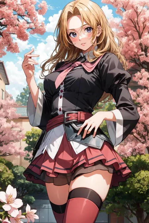 (masterpiece, best quality), intricate details,
1girl, <lora:matsumoto_rangiku:0.8> matsumoto rangiku,
<lora:KonosubaCostumePackV1_5:0.8> yyoutfit,