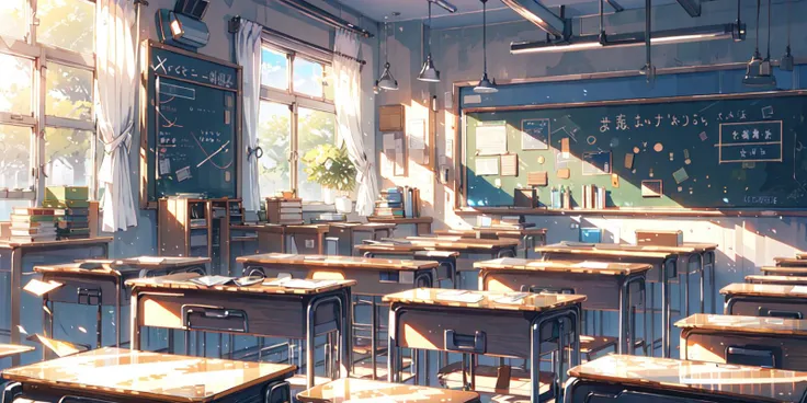 (masterpiece:1.2), best quality,PIXIV,cozy animation scenes,
classroom, no humans, desk, chalkboard, window, scenery, indoors, chair, school, school desk, sunlight, watermark, school chair, curtains, day, book
<lora:cozy animation scenes_20230824111332:1>