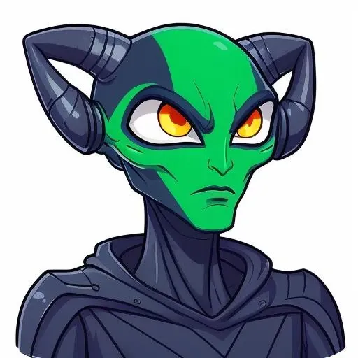 <lora:Stickers:0.7> An emotional alien, white background, high contrast, intricate colors
