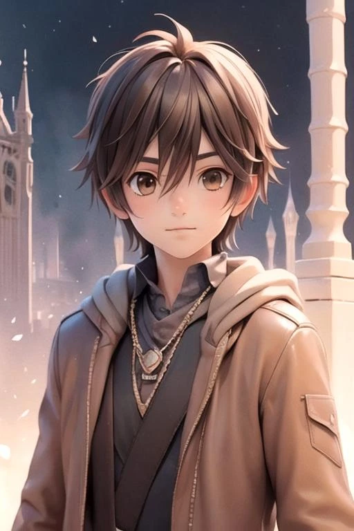 masterpiece, best quality, photorealistic, 1boy, solo, male focus, looking at viewer, , depth of field, (watercolor illustration, soft pastel colors:1.1), , <lora:tadashi_karino:0.66>, tadashi_karino, brown hair, brown eyes, patriotic costume, Mordor: A dark and evil land ruled by the dark lord Sauron, High resolution