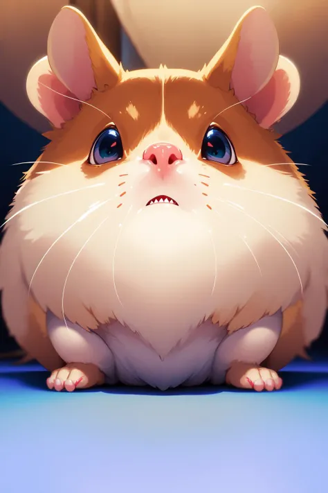 (masterpiece, best quality:1.2), extremely detailed, intricate details, finely detailed, soft lighting, volumetric lighting, (vanishing point), no humans, [hamster:shark, sharp teeth:20] , close-up, ((horror \(theme\))),