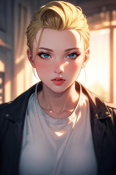 (masterpiece, best quality:1.2), extremely detailed, intricate details, finely detailed, soft lighting, volumetric lighting, (panorama), impressionism, realistic, photorealistic, solo,[1boy:1girl:10], lips, (hair slicked back, alternate hairstyle, blonde hair, gradient hair), <lora:flat2:-0.5>