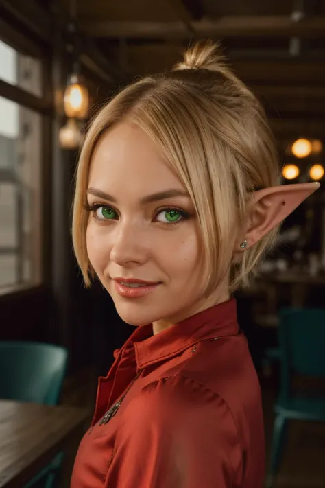 sexy, (detailed eyes), (detailed face), beautiful lady, (pov sitting across table:1.1), looking at viewer, sexy verdant dress, skin tight red, dress, blush, (naughty) (naughty smile:0.9), emerald eyes, blonde hair, (smiling:0.9)
(mystical tattoo:0.9), (neck tattoo), ((narrow waist)), skinny, thin, (fit body:1.1), (perfect proportions:0.8), (perfect anatomy:0.8), red lipstick,
(cowboy shot:1.1),
(shiny skin)
<lora:Evangelynev1:0.5>, evangelyneold, 1girl, pointy ears, blonde hair, solo, elf, green eyes, gloves, bare shoulders, short hair, blush, freckles, hair ornament,
BREAK,
good hands, detailed hands, anatomical hands,
(beautiful composition:1.1), masterpiece, fantasy, sexy, petite, soft glow, polished, clean image, <lora:epi_noiseoffset2:1> gorgeous, stunning, triadic colors, high contrast, Vivid color, dark,
<lora:CONCEPT_pov_dating_ownwaifu:1> (concept_pov_dating_ownwaifu:1.1), www.ownwaifu.com, 1girl, solo, looking at viewer, breasts, sitting at table <lora:more_details:0.2>, perfect teeth,, (volumetric lighting), (dynamic lighiting), godrays, Rembrandt lighting, real shadows, intricate detail, photorealistic, photograph, photo, dlsr, Fuji Film, extremely high detail, detailed skin texture, (blush:0.2), (goosebumps:0.3), subsurface scattering