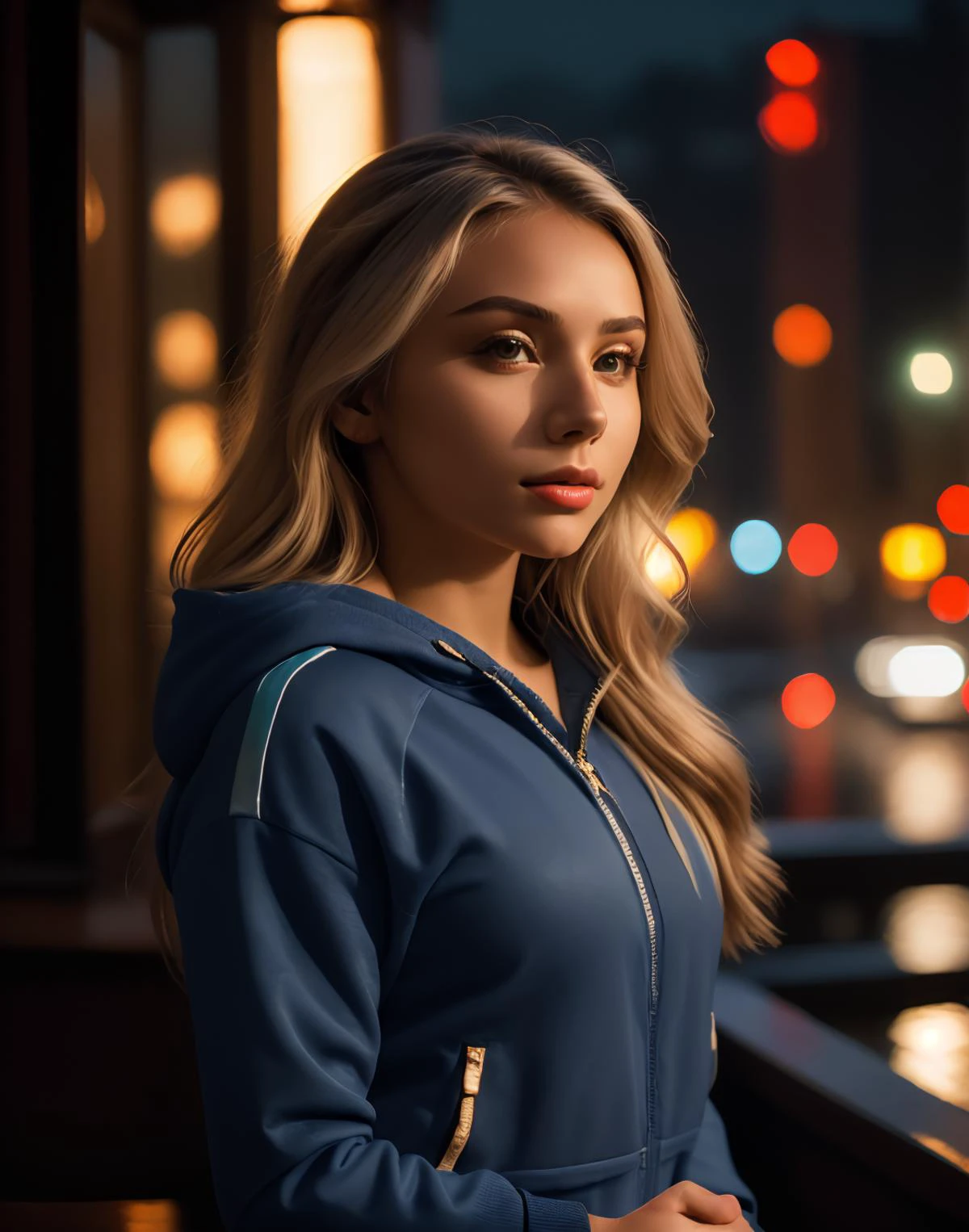 <lora:$ophia_$pektre:1> $ophia_$pektre, (((masterpiece))),(((best quality))), highly detailed, (1girl), Detailed face. Perfect eyes, highly detailed beautiful expressive eyes, detailed eyes. standing in front of a window, wearing track pants and cropped sweatshirt, side profile, raining outside, detailed water, city lights reflecting off the window, dusk, dynamic lighting, shadows, 35mm photograph, film, bokeh, professional, 4k, highly detailed dynamic lighting, photorealistic, 8k, raw, rich, intricate details, key visual, vivid colors