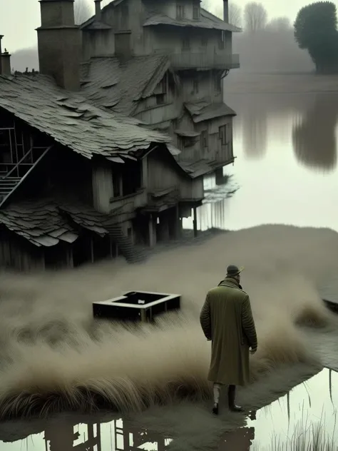 <lora:ANDREITARKOVSKY:1>professional cinematography andrei tarkovsky film stalker medium shot