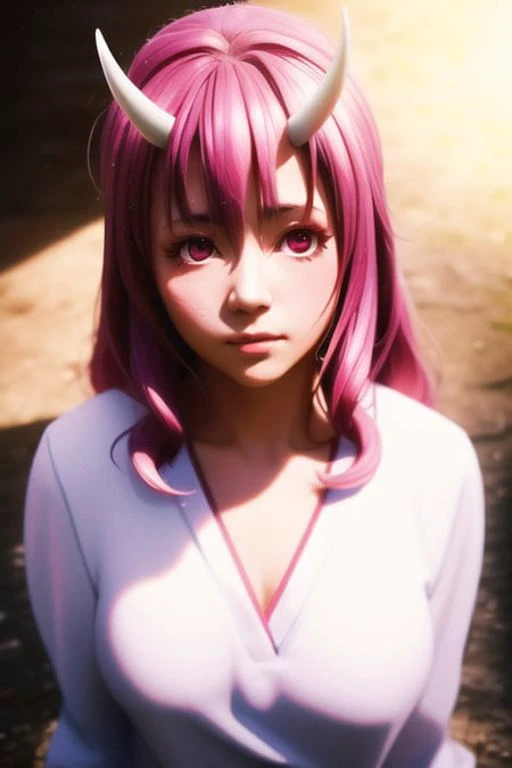 pixel-Shuna, 1girl, oni, masterpiece, photorealistic, realistic, (RAW photo, 8k uhd, film grain), caustics, subsurface scattering, <hypernet:myhands_22k:0.75> <lora:shuna_LoRA:0.75>
