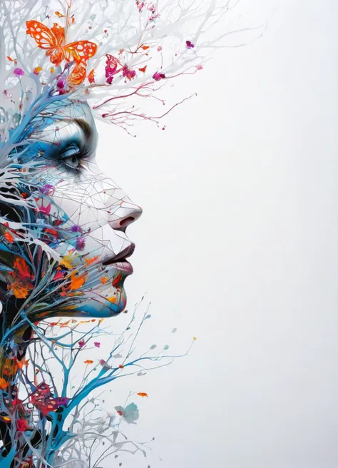 mysterious silhouette of woman from the enchanted pond, abstract art, by Minjae Lee, Carne Griffiths, Emily Kell, Geoffroy Thoorens, Aaron Horkey, Jordan Grimmer, Greg Rutkowski, extraordinary depth, masterpiece, surreal, geometric patterns, extremely detailed, bokeh, perfect balance , deep and thin edges, artistic photorealism, smoothness, excellent masterpiece by the head of rapid engineering, (white background: 1.2), <lora:AnzhcDreamwave v3_1 watermark fix:0.6>,  <lora:more_details:0.6>