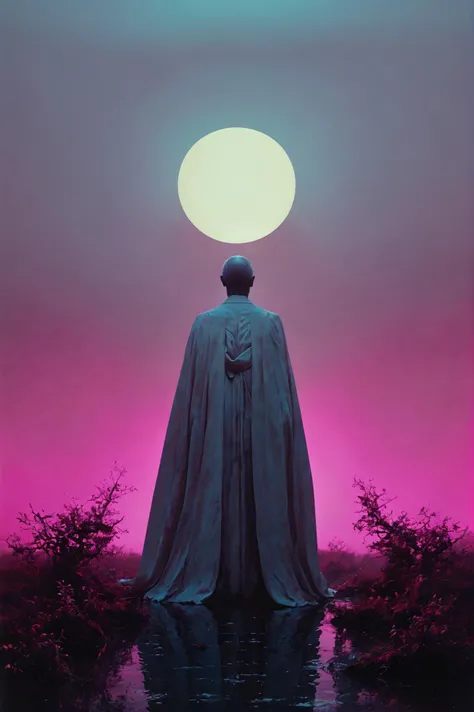 (art by Ferdinand Pauwels and Dudley Hardy and Gary Tonge:1.2),
(vibrant energy and grotesque atmosphere, moonlight, soft, cool light from the moon, evoking a mysterious and ethereal atmosphere, aesthetic of photomontage:0.1),
leading lines, unprecedented crowning achievement with elegant details,
(rosewood and fuchsia colors:0.1),
<lora:MJ52:0.65>