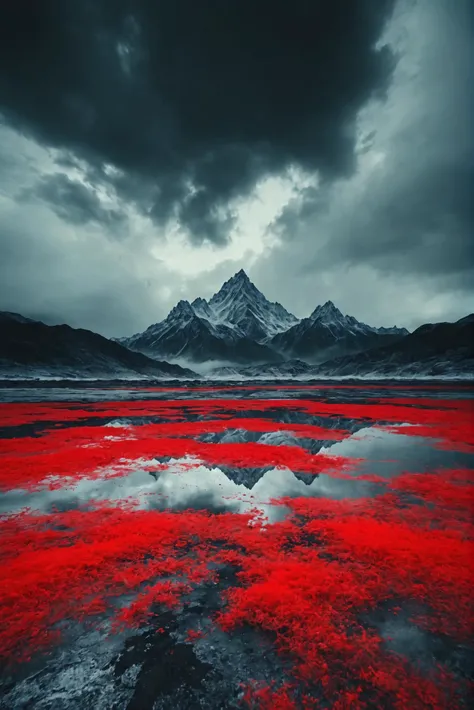 (Cinemagraphs by Santeri Levas and Miwa Yanagi:1.2), award winning,
(aesthetic of abstract landscape with wailing atmosphere:0.5), depth peeling, clear scene, f/16, symmetry and balance,
iconoclastic pinnacle of creativity with intricate details,
(cadmium red and electricblue colors:0.1), <lora:MJ52:0.5>