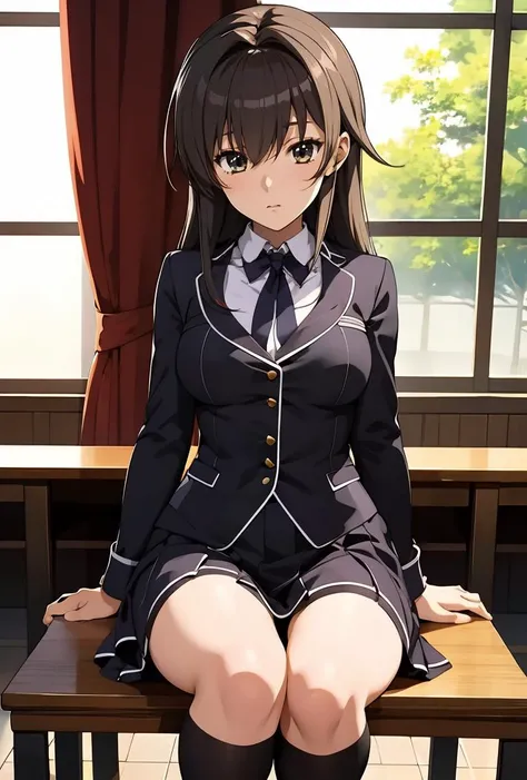 (masterpiece, best quality), 1girl, <lora:kuoh_academy_school_uniform:0.8> kuoh_academy_school_uniform