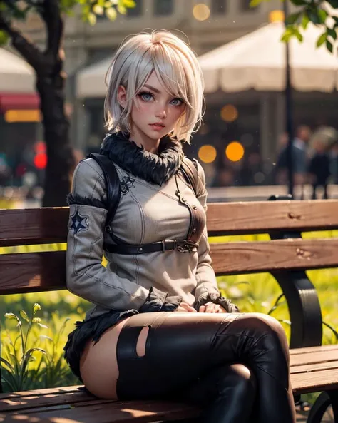 (a2:1.0),(des_ver:1.0),1girl,short_hair,looking at viewer,sitting on a bench in the park,masterpiece, best quality, beautiful lighting, <lora:a2_v3:0.8>
(bokeh:1.3)