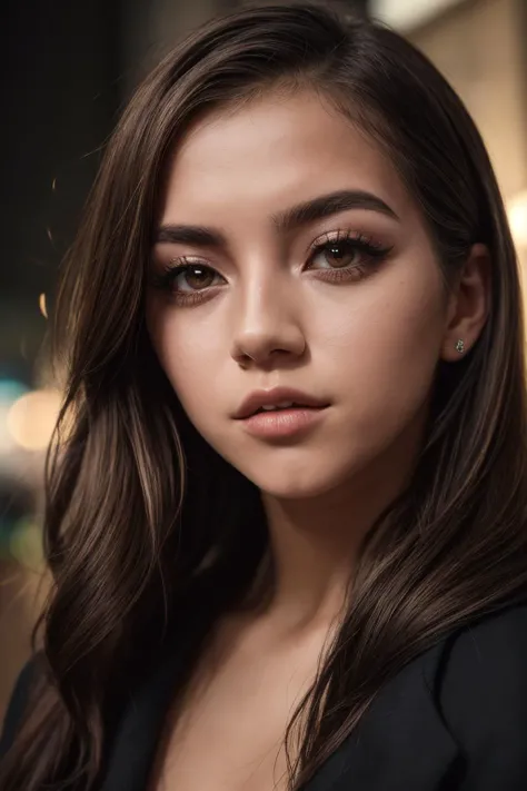 masterpiece, best quality, masterpiece, godlike quality, godlike art, highly detailed face, full body, highly realistic, cute, young girl, big eyes, long eyelashes, multicolored hair, multicolored eyes, shiny skin, full lips, big lips, shiny skin, blushing, magnificent view, in space, starry background, stars, shining light, multicolored light, maid costume