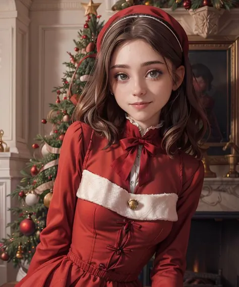 RAW, 50mm f 1.2, full body photograph or gorgeous fit, thin n4t4l14d, face , wearing a red Victorian dress posing in front of ((Christmas tree)) in large Victorian Room, fireplace, eye contact, flirty smile, hyperdetailed
<lora:n4t4l14d:1>