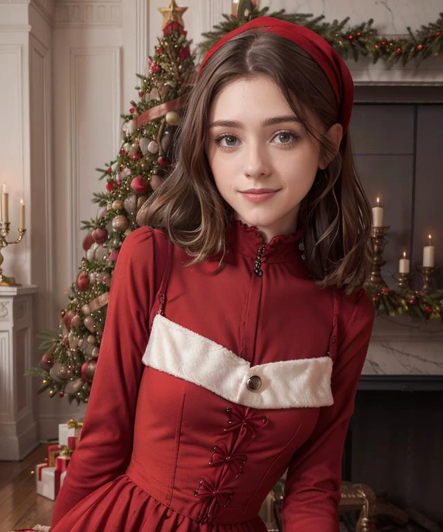 RAW, 50mm f 1.2, full body photograph or gorgeous fit, thin n4t4l14d, face , wearing a red Victorian dress posing in front of ((Christmas tree)) in large Victorian Room, fireplace, eye contact, flirty smile, hyperdetailed
<lora:n4t4l14d:1>