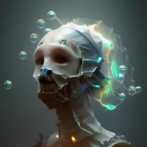 female, (hollow head and body:1.9), (very thin cobweb:1.5), net, (bubbles:1.5), blisters, bones, glass, evaporation, steam, smoke, fog, mist, translucent, fading, windy, splash, feathers, marble, glow, irradiant, evaporating, smoke-like. ghost like, dreamlikeart, translucency, swirling, intricate detail,
modelshoot style, sharp focus, soft lighting, studio lighting, dramatic lighting. 8k, most amazing artwork
(starhavenmachinegods:1.2), Brooke Shaden, Jamie Baldridge , Alexandre Cabanel,