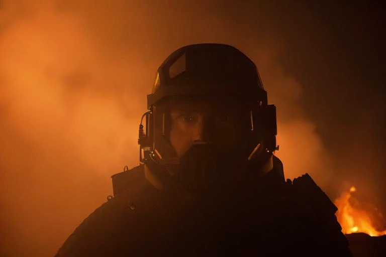 analog gloomy (close up shot) photo of a 6x6 MRAP, <lora:mr4p:1>, (escaping from fire and lava (at night)), volcano eruuption, ((at night)), (horror ), ((nighttime)), (lava explosions), (midnight), (surrounded by lava:1.2), fire, apocalyptic, catastrophe, High Detail, Sharp focus, (photorealism), realistic, best quality, 8k, award winning, dramatic lighting, epic, cinematic, masterpiece, backlit, rim light, ambient fog:1.5, dutch angle, low angle view, depth of field,