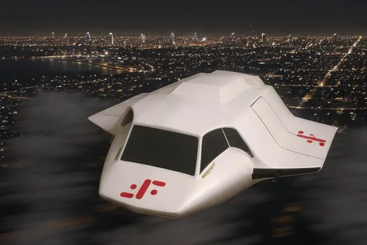 analog gloomy aerial photo of a white (flying vehicle, <lora:v5kyf1ght3r:1>), ((nighttime)), (flying over Los Angeles at night), (explosions in the background), High Detail, Sharp focus, (photorealism), realistic, best quality, 8k, award winning, dramatic lighting, epic, cinematic, masterpiece, rim light,