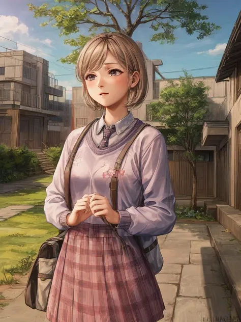 <lora:Sarah_TLOU_v1:0.7>, <lora:Detail_Tweaker:1>
(sarah miller), (the last of us), (very small breasts:1.3), (school building:1.3), (tree:1.3), (sakura tree:1), (school courtyard:1.3), (outdoor:1.3)
1girl, solo, solo focus, hard focus, high-detail, volumetric lighting, best quality, masterpiece, intricate details, hyper detailed