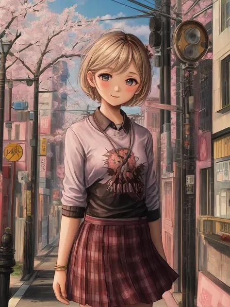 <lora:Sarah_TLOU_v1:0.7>, <lora:Detail_Tweaker:1>
(sarah miller), (the last of us), (very small breasts:1.3), (street:1.3), (car:1.3), (traffic light:1.3), (building:1.3), (tokyo:1.3), (sky:1.3), (tree:1.3), (sakura tree:1.3), (crosswalk:1.3), (smile:1), (day time:1.3), (skirt:1.3)
1girl, solo, solo focus, hard focus, high-detail, volumetric lighting, best quality, masterpiece, intricate details, hyper detailed
