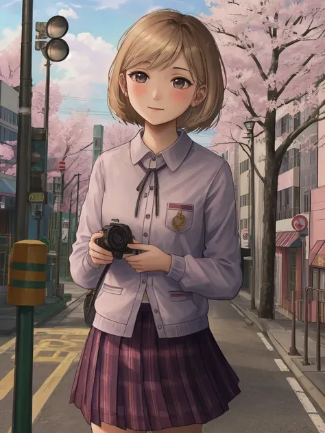 <lora:Sarah_TLOU_v1:0.6>, <lora:Detail_Tweaker:0.1>
(sarah miller), (the last of us), (very small breasts:1.3), (street:1.3), (car:1.3), (traffic light:1.3), (building:1.3), (tokyo:1.3), (sky:1.3), (tree:1.3), (sakura tree:1.3), (crosswalk:1.3), (smile:1), (day time:1.3), (skirt:1.3)
1girl, solo, solo focus, hard focus, high-detail, volumetric lighting, best quality, masterpiece, intricate details, hyper detailed