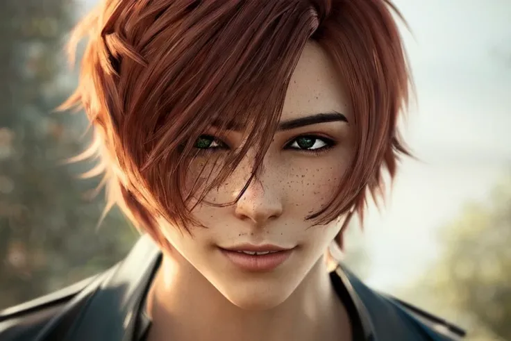 gendigi, solo, male focus, 1boy, masterpiece, best quality, ultra-detailed, highres), perfect face, sidelighting, lustrous skin,(bloom), (shine), lighting, ray tracing, sci-fi,1boy, male focus, solo, red hair, facial hair, multicolored hair, portrait, animification, blue eyes, black hair, \m/, undercut, jacket, beard, looking at viewer, smile, black background, streaked hair,highly detailed, depth_of_field,very detailed background, highly detailed background, Masterpiece, Ultra detailed, great composition,Dynamic angle,[Bottle bottom],(wide shot), extremely delicate and beautiful,(Highest picture quality), (Master's work),   depth of field, solo, extreme light and shadow, masterpiece, rich in detail, (fine features), (highest quality), (masterpiece), (detailed eyes), (beautiful) detailed,beautiful detailed eyes,(straight-on), full body, cyberpunk:1, flower petals falling, (extremely detailed CG unity 8k wallpaper),(masterpiece), (best quality), (ultra-detailed), (best illustration),(best shadow),perfect lighting , perfect anatomy , vivid colors,